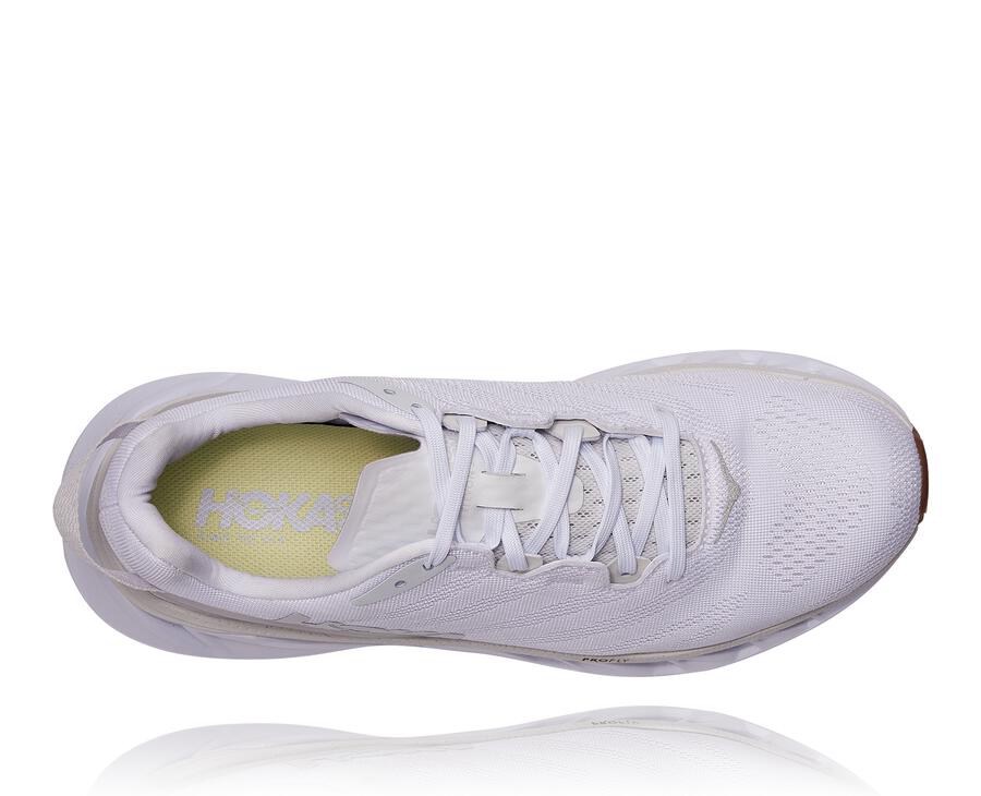 Running Shoes Mens - Hoka One One Elevon 2 - White - UQHKCDA-45